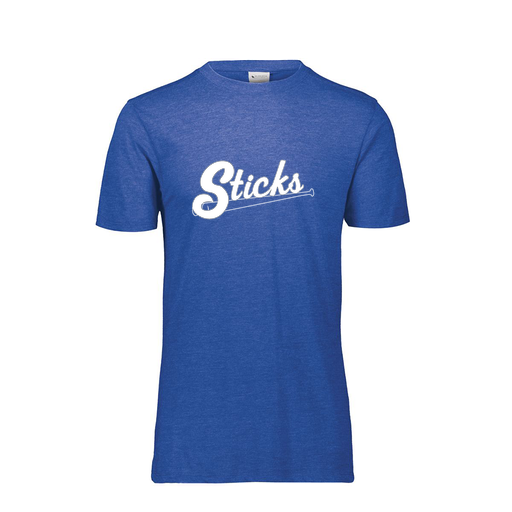 [FTSCUBRY-YS-LOGO1] Decker Youth Tri-Blend T-Shirt - Short Sleeve (Youth S, Royal, Logo 1)