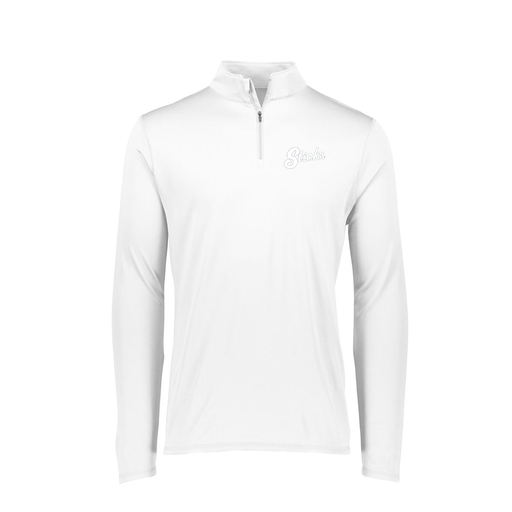 [FTLQFLWH-FAXS-LOGO1] Decker Women's Flex-Lite 1/4 Zip Shirt (Female Adult XS, White)