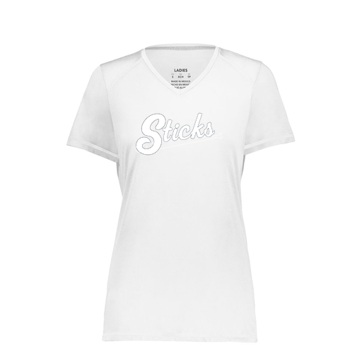 [6844.005.XS-LOGO1] Women's SoftTouch Short Sleeve (Female Adult XS, White)