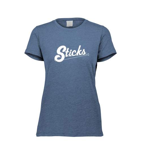 [FTSCUBNV-FAXS-LOGO1] Decker Women's Tri-Blend T-Shirt - Short Sleeve (Female Adult XS, Navy)