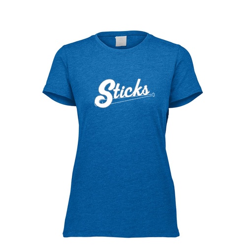 [FTSCUBRY-FAXS-LOGO1] Decker Women's Tri-Blend T-Shirt - Short Sleeve (Female Adult XS, Royal)