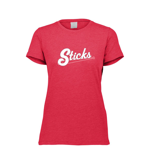 [FTSCUBRD-FAXS-LOGO1] Decker Women's Tri-Blend T-Shirt - Short Sleeve (Female Adult XS, Red)