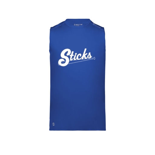 [222593.060.S-LOGO1] Men's CoolDry TankTop (Adult S, Royal)