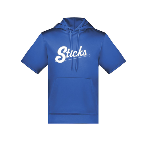 [6871.060.S-LOGO1] Men's Dri Fit Short Sleeve Hoodie (Adult S, Royal)