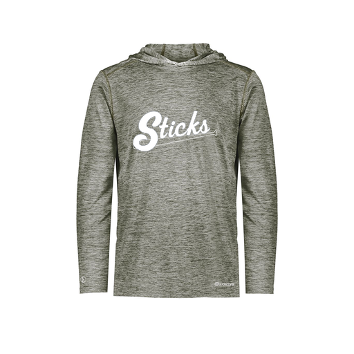 [FOLHCGGY-AS-LOGO1] Decker Men's Charge Hoodie (Adult S, Gray)