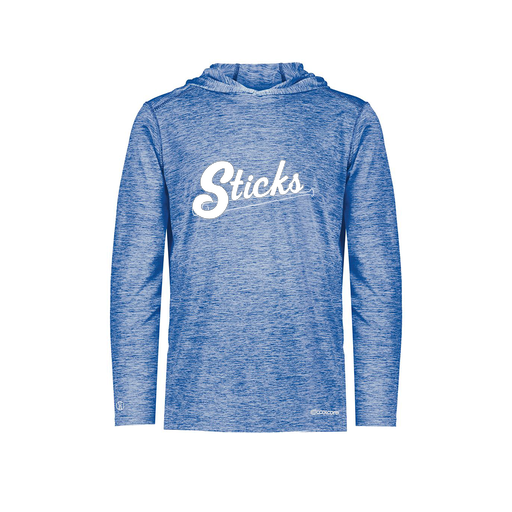 [FOLHCGRY-YS-LOGO1] Decker Youth Charge Hoodie (Youth S, Royal)