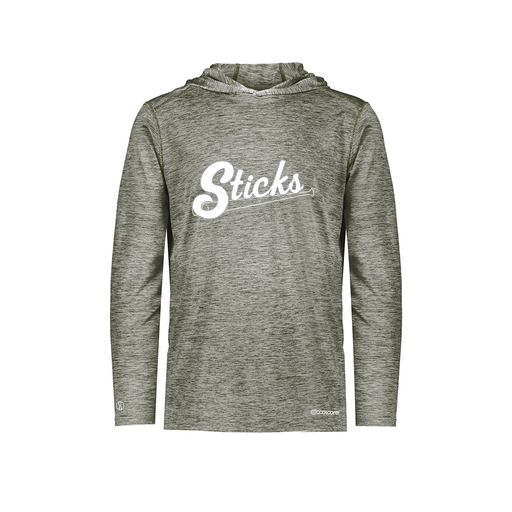 [FOLHCGGY-YS-LOGO1] Decker Youth Charge Hoodie (Youth S, Gray)