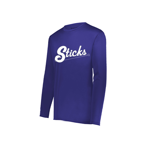 [222822.747.XS-LOGO1] Men's LS Smooth Sport Shirt (Adult XS, Purple)