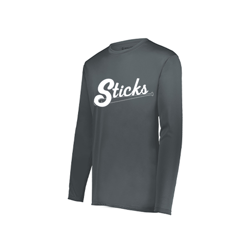 [222822.059.XS-LOGO1] Men's LS Smooth Sport Shirt (Adult XS, Gray)