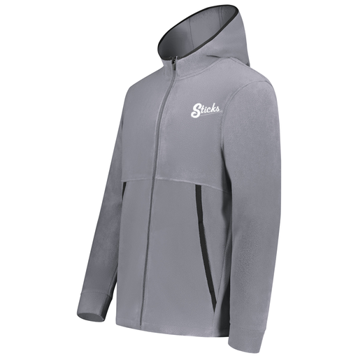 [6858.059.XS-LOGO1] Men's Chill Full Zip Fleece (Adult XS, Gray)