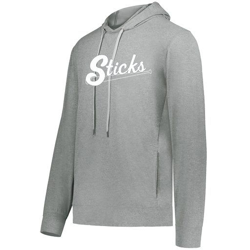 [222598.E83.S-LOGO1] Men's Ventura Thin Knit Hoodie (Adult S, Silver)