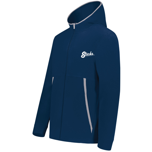 [6859.065.XS-LOGO1] Youth Chill Full Zip Fleece (Youth XS, Navy)