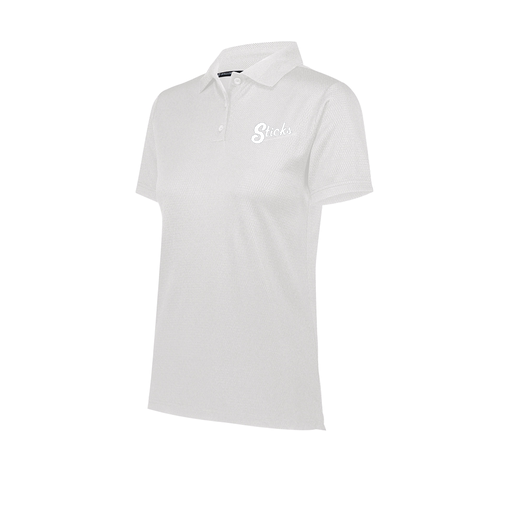 [222768.005.XS-LOGO1] Ladies Prism Polo (Female Adult XS, White)