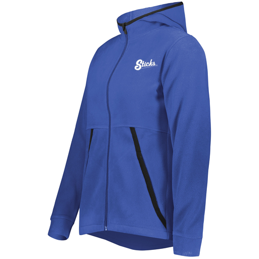 [6860.060.XS-LOGO1] Ladies Chill Full Zip Fleece (Female Adult XS, Royal)