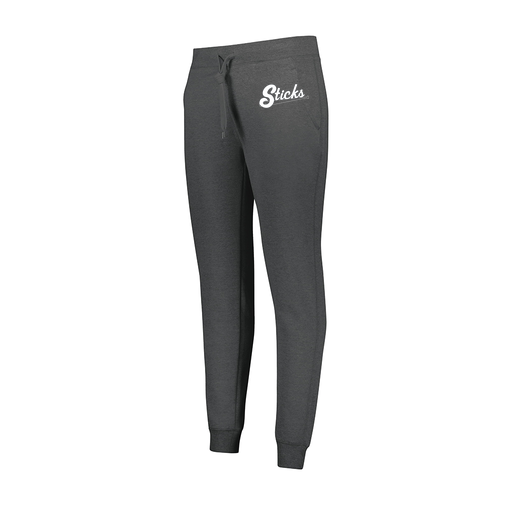 [229748.E83.XS-LOGO1] Ladies 60/40 Fleece Jogger (Female Adult XS, Gray)