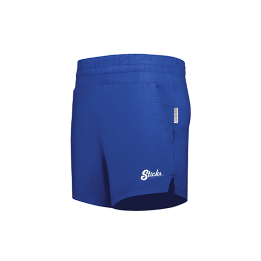 [223704.060.XS-LOGO1] LADIES VENTURA SOFT KNIT SHORTS (Female Adult XS, Royal)