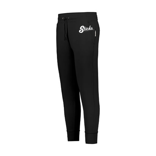 [222799.080.XS-LOGO1] LADIES VENTURA SOFT KNIT JOGGER (Female Adult XS, Black)